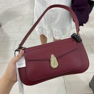 Calvin Klein red hobo handbag